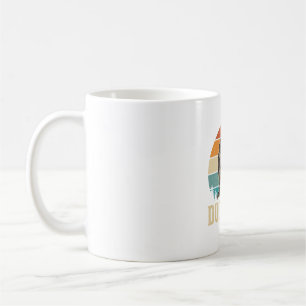 Enten-Vater Vintage-Gravur Retro-Sonnenuntergangs- Kaffeetasse