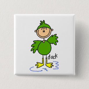 Enten-Verkleidungs-T-Shirts und Geschenke Button