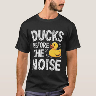 Enten vor dem Lärm Gummienten-Enthusiast T-Shirt