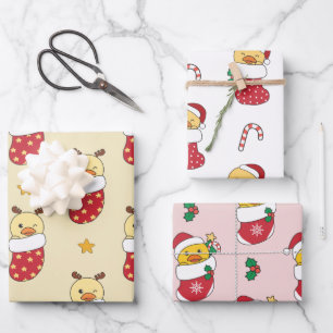 Enten Weihnachts-Wintertiere Holiday Encks Geschenkpapier Set