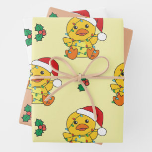 Enten Weihnachts-Wintertiere Holiday Encks Geschenkpapier Set