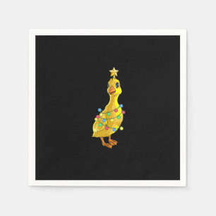 Enten-Weihnachtsbaum-Lichter-Dekoration Stern Gesc Serviette
