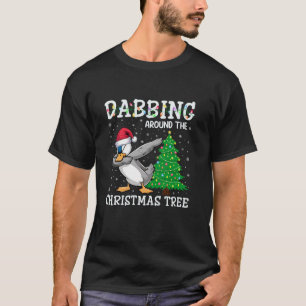Enten Weihnachtsmannmütze Dabbing um den Weihnacht T-Shirt