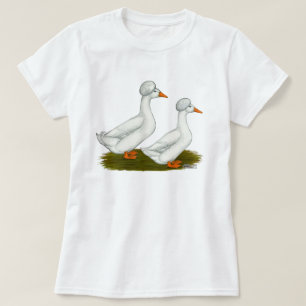 Enten:  Weiß Crested T-Shirt