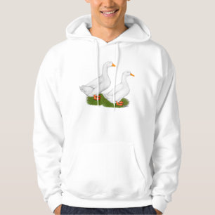 Enten: Weiße Pekins Hoodie