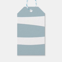 Enteneier Blau und Weiß Abstrakt Geschenkanhänger