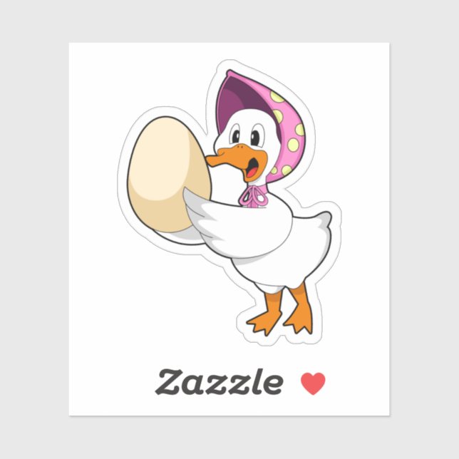 Enteneig Aufkleber (Blatt)