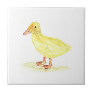 Entenfarm-Tiere Wasserfarbe Bauernhof-Kunst Fliese