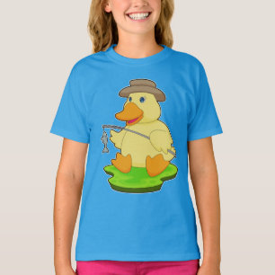 Entenfischer Angelrute Fischen T-Shirt