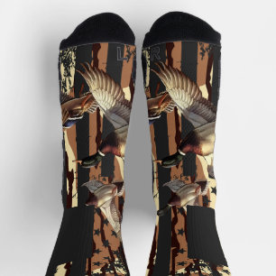 Entenjagd American Flag Waterfowl Bottomland Camou Socken