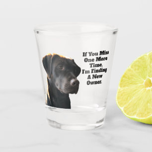 Entenjagd Bird Hund Funny Quote Labrador Schnapsglas