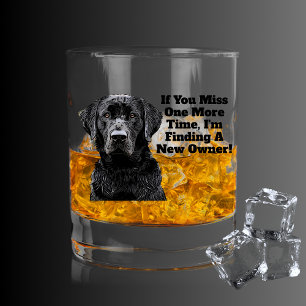 Entenjagd Bird Hund Funny Quote Labrador Whiskyglas