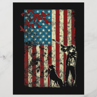 Entenjagd erschüttert Patriotische amerikanische F Briefbogen