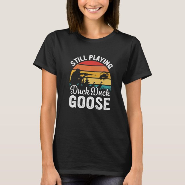 Entenjagd Gänse Jäger Wasservögel Jäger Enthusiusi T-Shirt (Vorderseite)