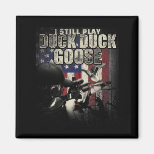 Entenjagd ich spiele noch Entenente Gänse Gif Magnet