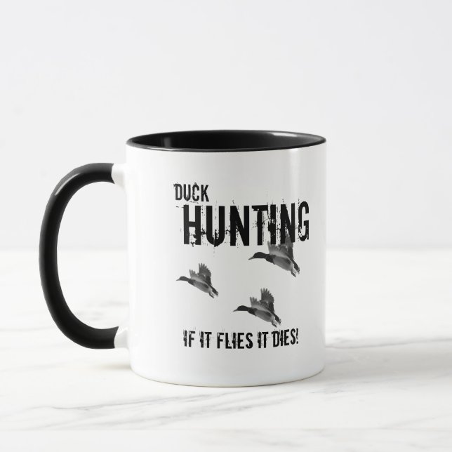 Entenjagd Jagdsport Hobby Mallard Männer Tasse (Links)