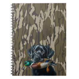 Entenjagd Labrador Retriever Bottomland Camouflage Notizblock