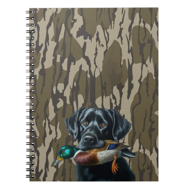 Entenjagd Labrador Retriever Bottomland Camouflage Notizblock (Vorderseite)