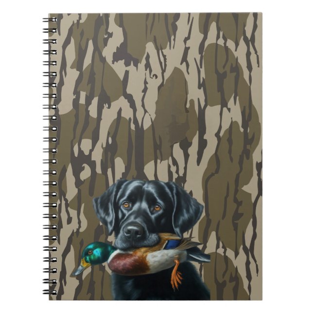 Entenjagd Labrador Retriever Bottomland Camouflage Notizblock (Vorderseite)