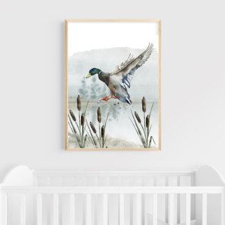 Entenjagd-Nursery-Wandkunst Poster
