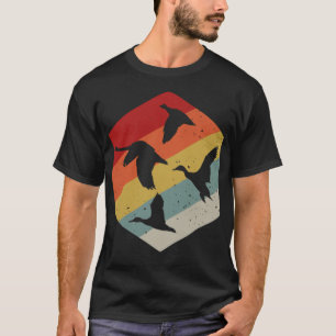 Entenjagd Retro Vintage Hunde cool  T-Shirt