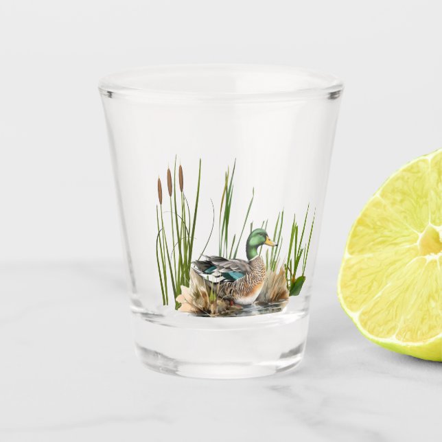 Entenjagd  schnapsglas (Vorderseite)