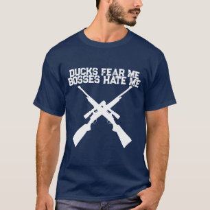 Entenjagd-Shirt Enten fürchten mich Chefs hassen m T-Shirt