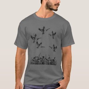 Entenjagdszene Shooting Mallard Waterfowler Hu T-Shirt