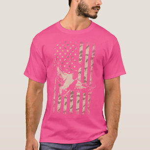 Entenjäger Amerikanische Flagge Wasservögel Jagd T T-Shirt