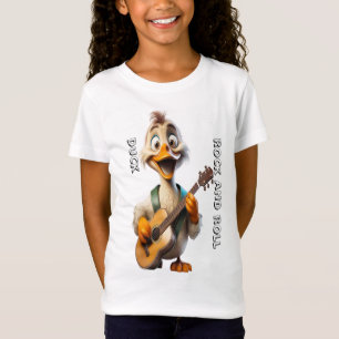 Entenkarikatur Gitarre Cartoon T-Shirt