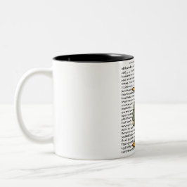 Entenlaute in verschiedenen Sprachen  Zweifarbige Tasse