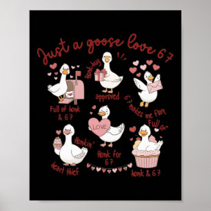 Entenliebe 67 Gans Valentinsliebhaber Lustiger Val Poster