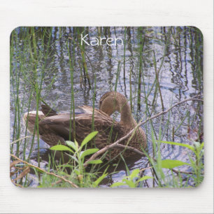 Entenputzen im Schilf Mousepad