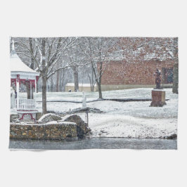 Ententeich bei Ste. Marie Du Lac Geschirrtuch