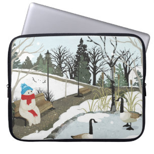 Ententeich - Winter Laptopschutzhülle