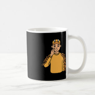 Ententier ASL Hand Gesture Deaf Hörverlust Awa Kaffeetasse