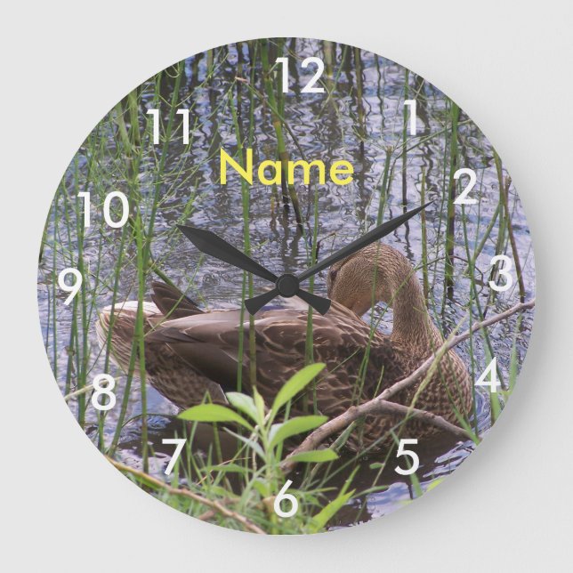 Entenvorgeburt in den Schildkröten Große Wanduhr (Vorderseite)