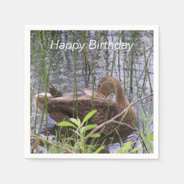 Entenvorgeburt in den Schildkröten Serviette