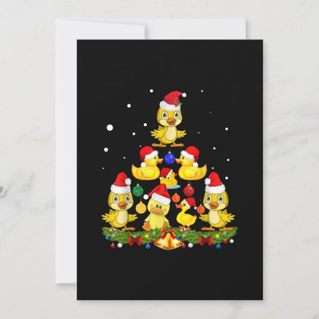 Entenweihnachtsbaum Einladung (Vorderseite)