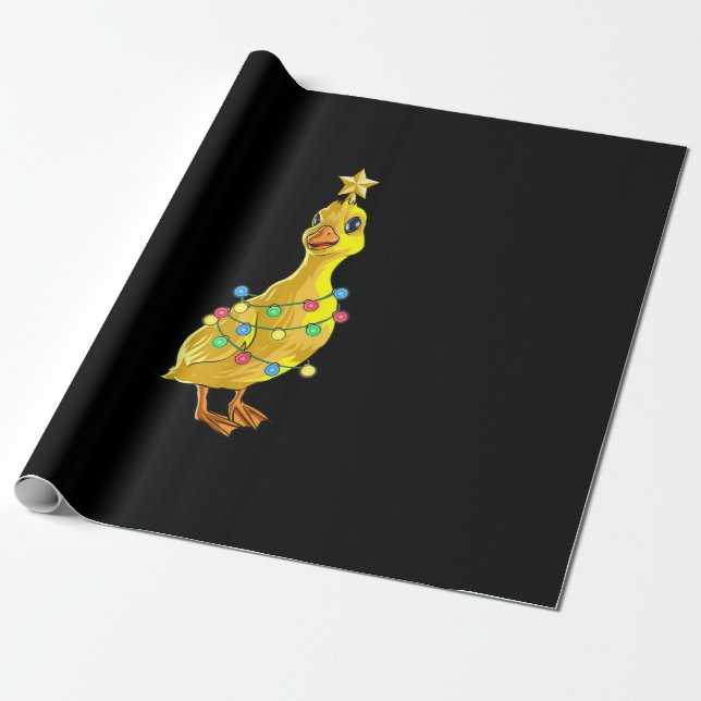 Entenweihnachtsbaum T Lights Decke Star Geschenk X Geschenkpapier (Ungerollt)