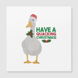 Entenweihnachtspuppe: Eine Weihnachtskarte quacken Magnetkarte
