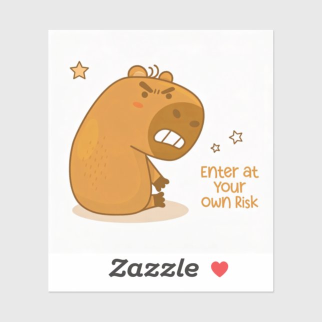 Enter at Your Own Risk Aufkleber (Blatt)