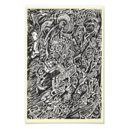 Enter, der Microdot-Mann Fotodruck