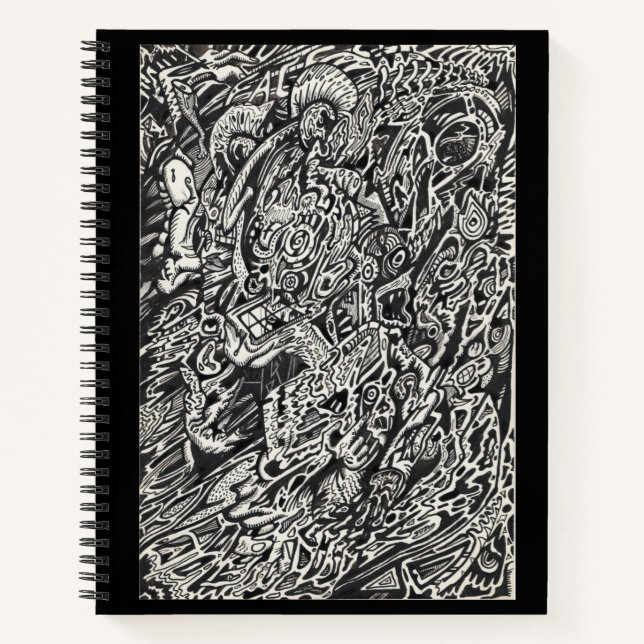 Enter, der Microdot-Mann Notizbuch (Vorderseite)