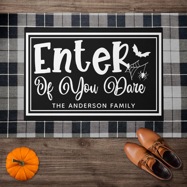 Enter of you Dare - Funny Halloween Fußmatte (Von Creator hochgeladen)