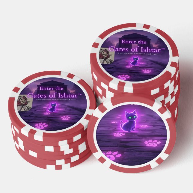 Enter the Gates of Ishtar playing cards  Pokerchips (Stapel)