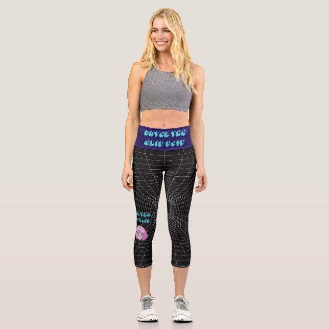 ENTER THE GRID VOID CAPRI LEGGINGS (Vorderseite)