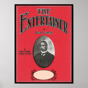Entertainer Scott Joplin Vintag Songbook Cove Poster