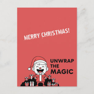 Entfalte die Magie von Weihnachten Postkarte
