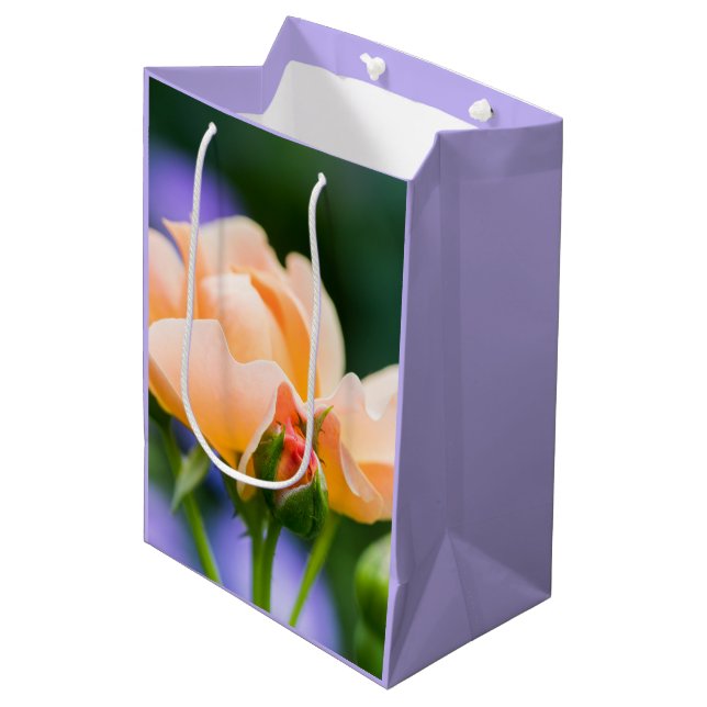 Entfaltung Wunsch große Geschenktasche Mittlere Geschenktüte (Vorderseite Schrägansicht)